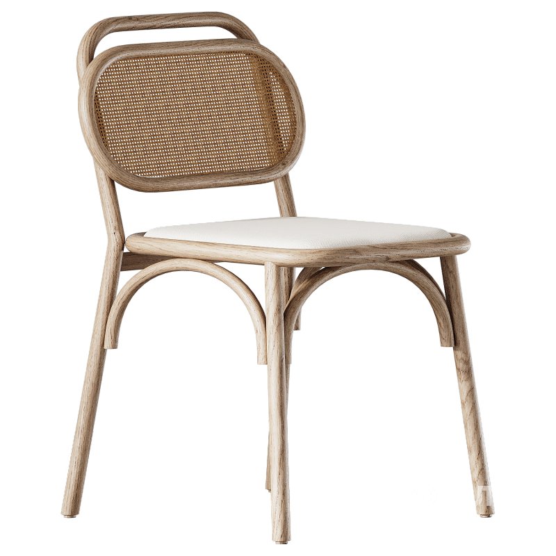 Doriane solid oak chair Image 2