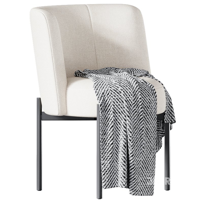 Curved Dining Chair Image 1
