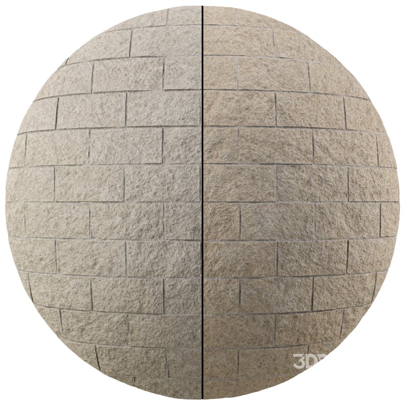 Split Face Stone wall 02 (Seamless) Image 6