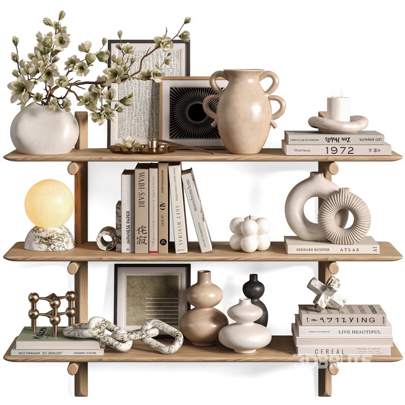 Nordic Harmony Decorative Shelf Set21 Image 1