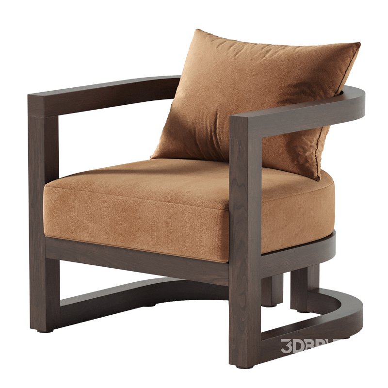 Emory Single Acacia Club Chair Image 6