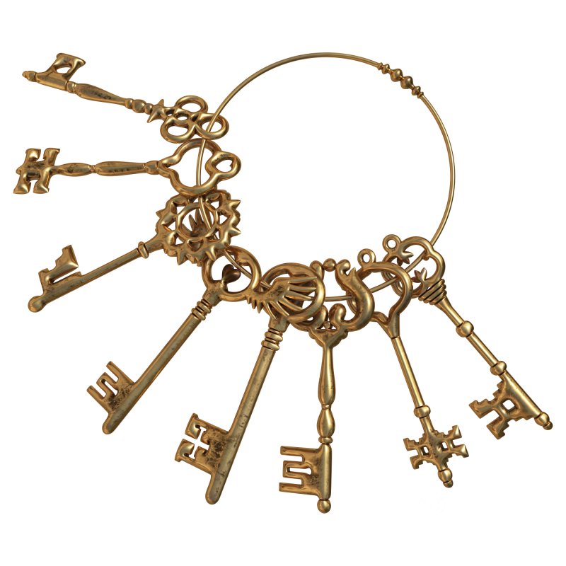 Vintage key ring 04 Image 1