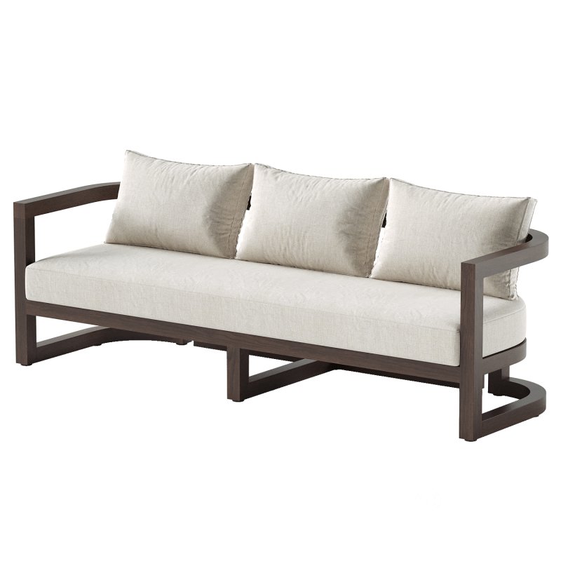 Emory 3-Person Acacia Sofa Image 6