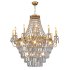 Modern Crystal Chandelier Gold,Extra Large Chandeliers for High Ceilings - Thumbnail 1