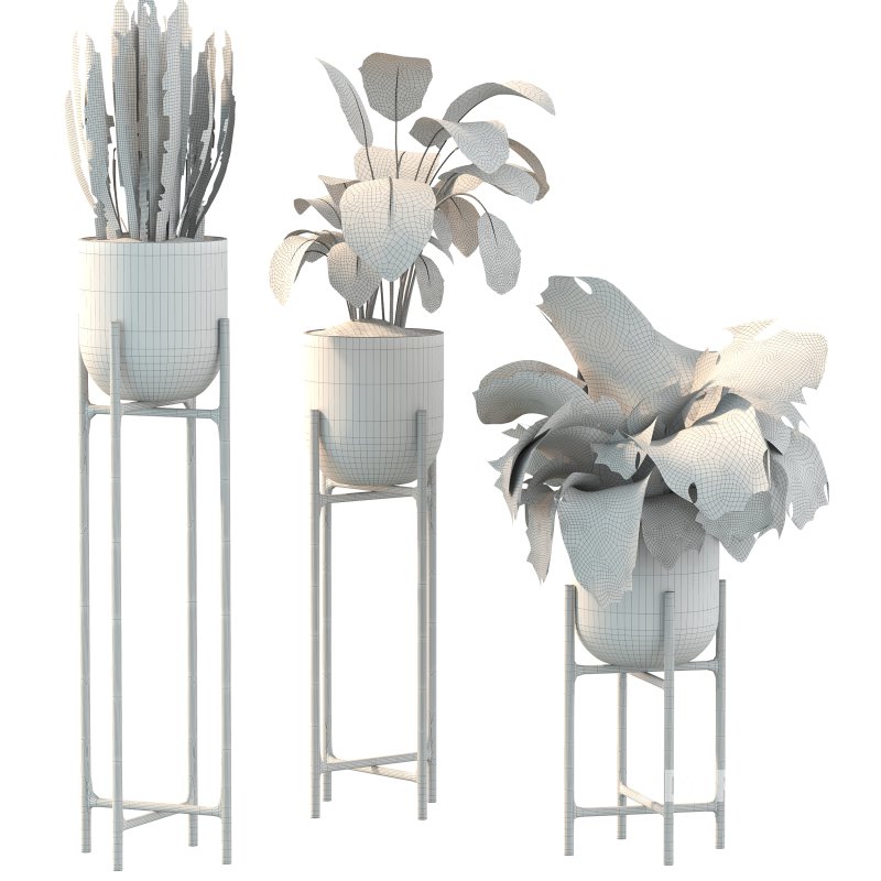 Metal Plant Set 06 Image 4