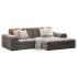 Corner sofa Labert Velvet Beige - Thumbnail 3