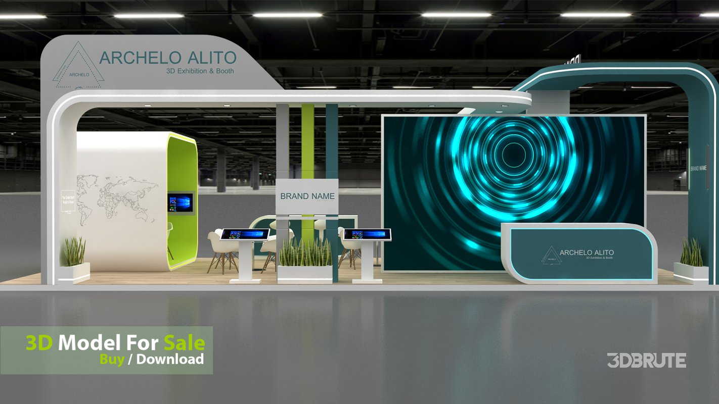 3d exhibition booth stand tradeshow Image 3