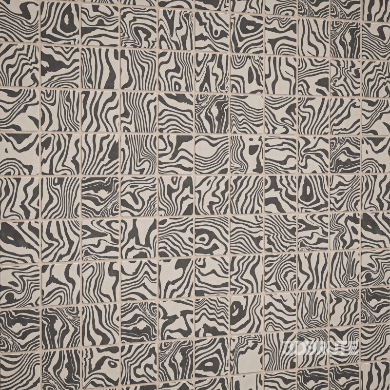 Handmade Glazed Terracotta Square Tile (Seamless) Image 2
