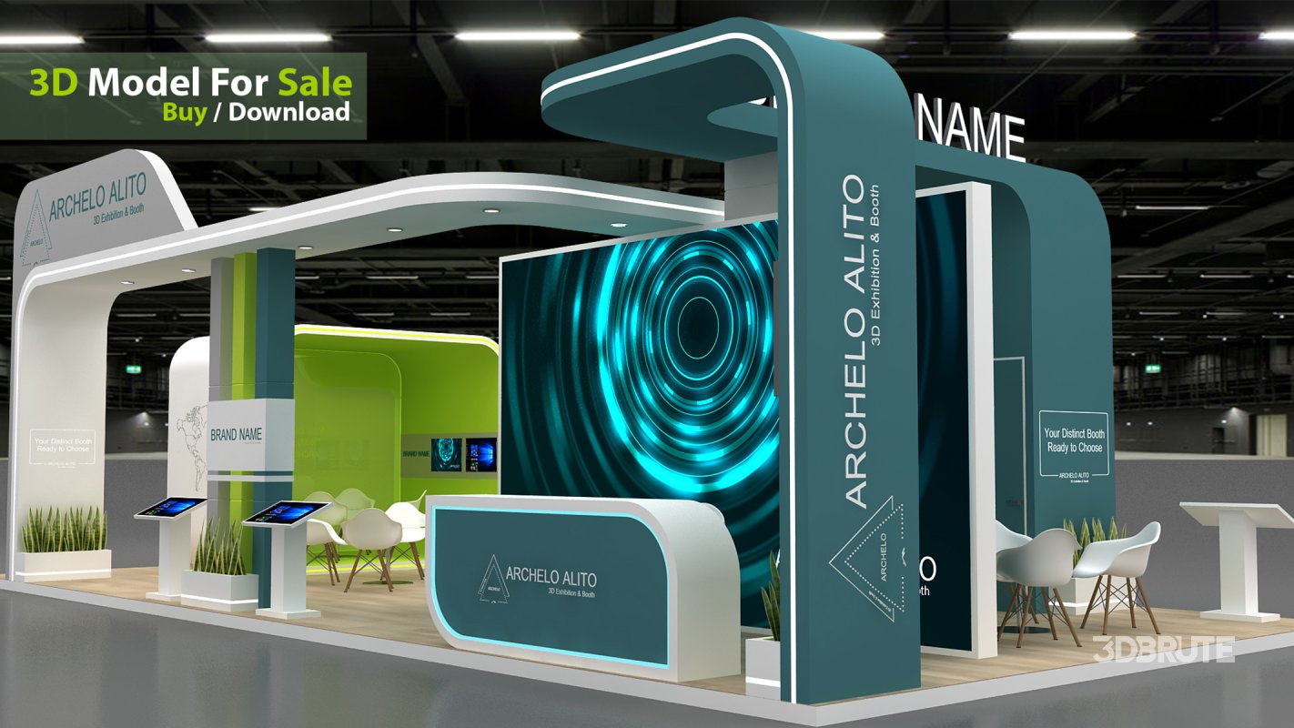 3d exhibition booth stand tradeshow Image 5