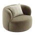Kylan Boucle Swivel Chair - Thumbnail 2