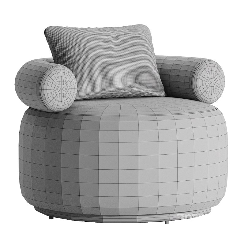 Huggy Swivel Armchair 3 Image 2