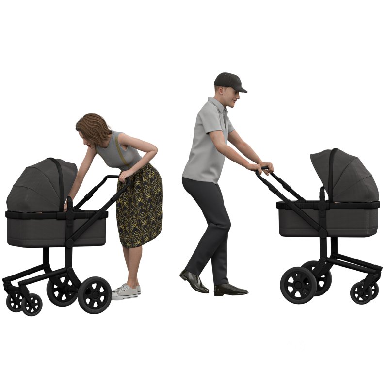 Parents with Baby Stroller 2 Image 5