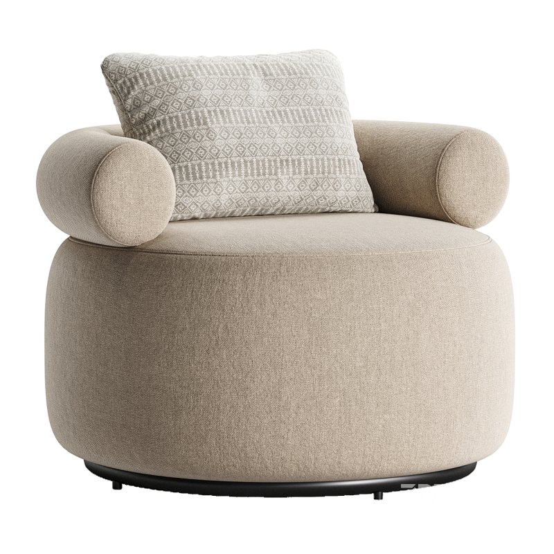 Huggy Swivel Armchair 3 Image 5