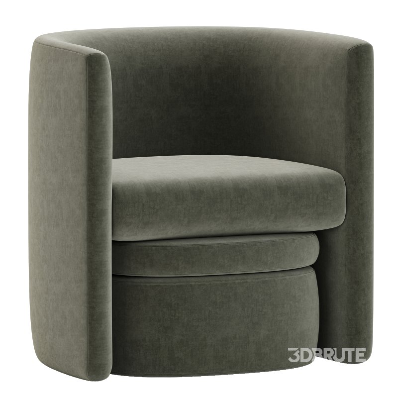 Braedin Upholstered Barrel Accent Chair Image 5