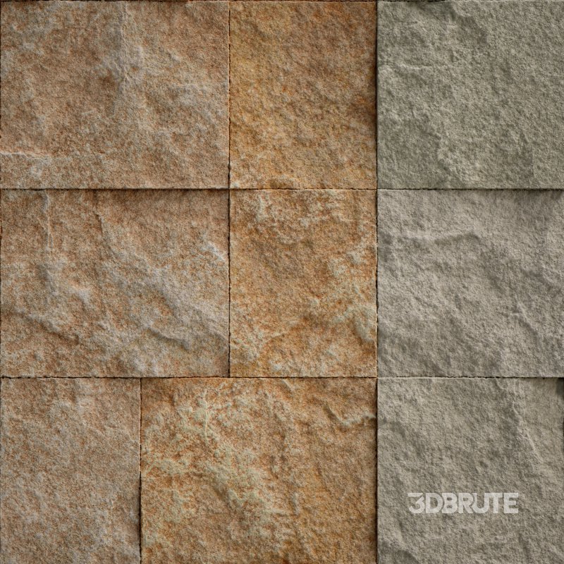 Split Face Travertine 08 (Seamless) Image 1