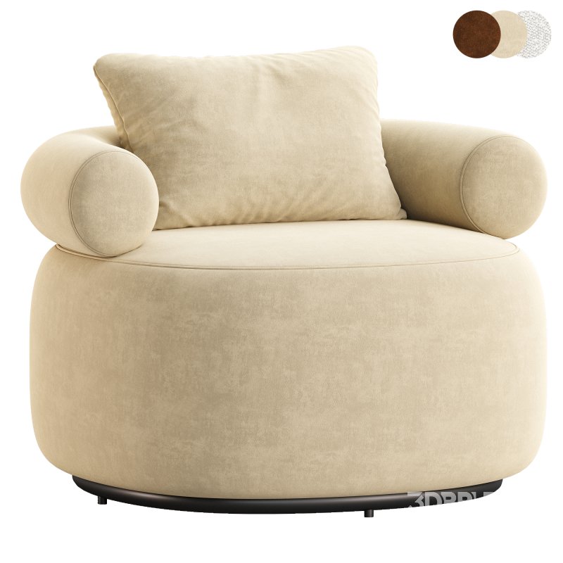 Huggy Swivel Armchair 2 Image 4