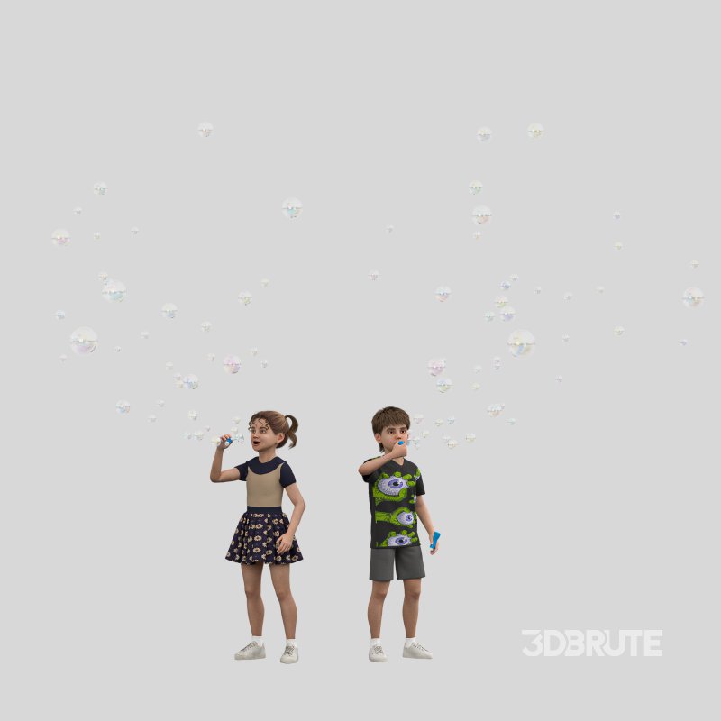 Children bubbel Playing Image 1