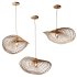 Boho Hand-woven Rattan Chandelier Decorative Pendant Light - Thumbnail 6