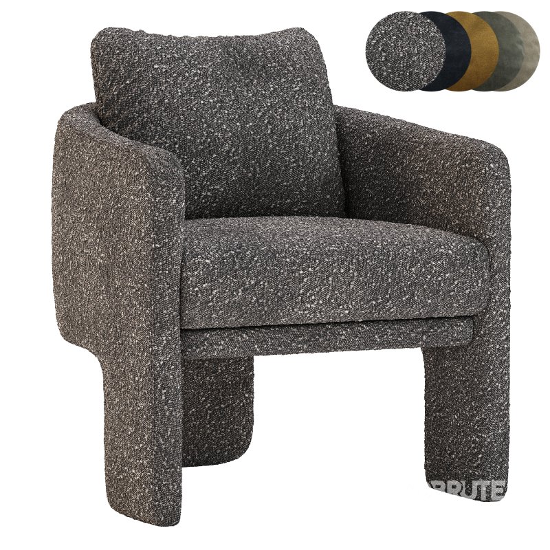 Efren Fabric Armchair Image 4