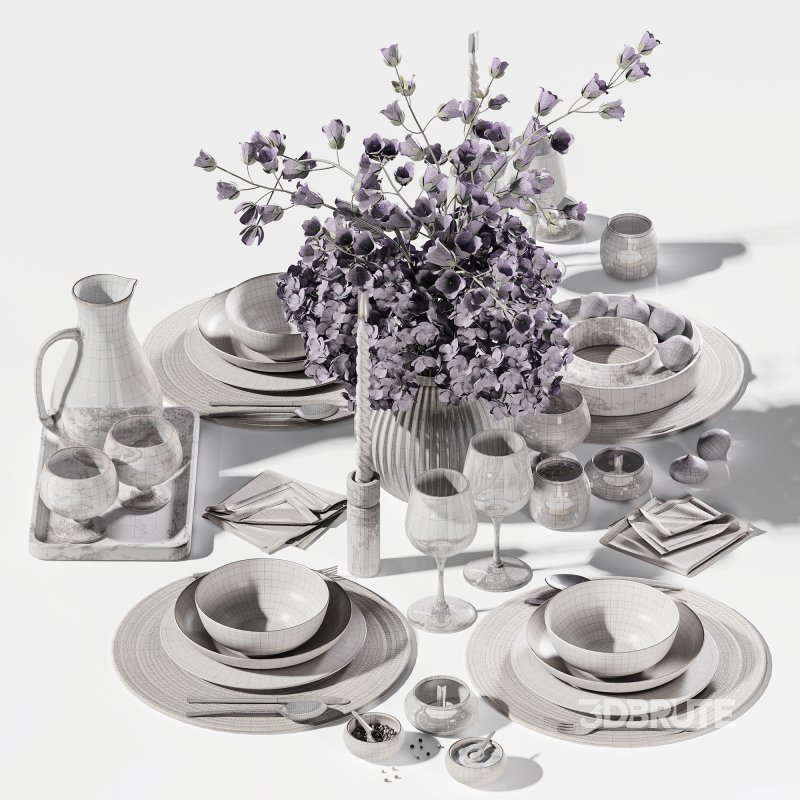 Purple Serenity Fig Coffee Table Set Image 2