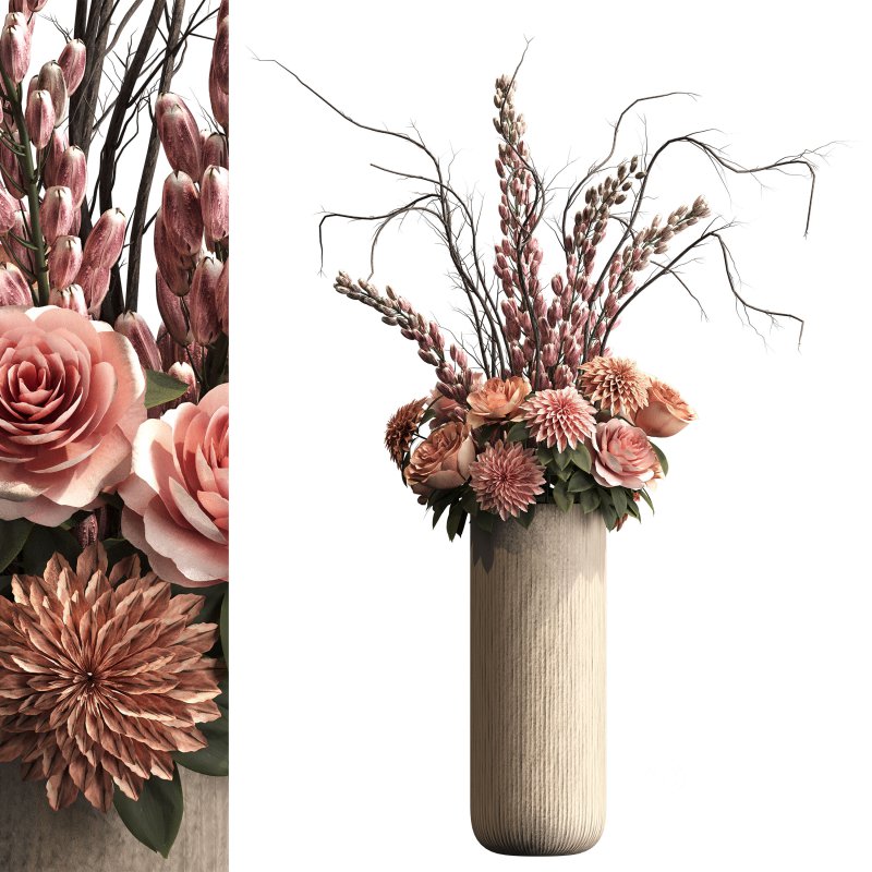 Bouquet of flowers set 002 Image 2