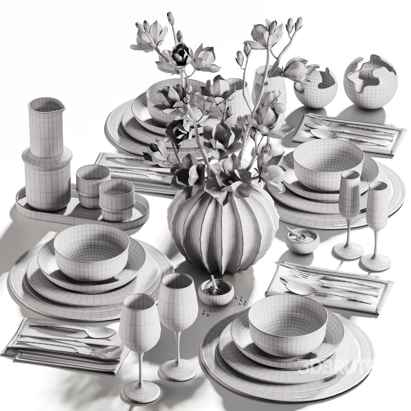 Sculptural_Magnolia_Table_Setting_27 Image 5
