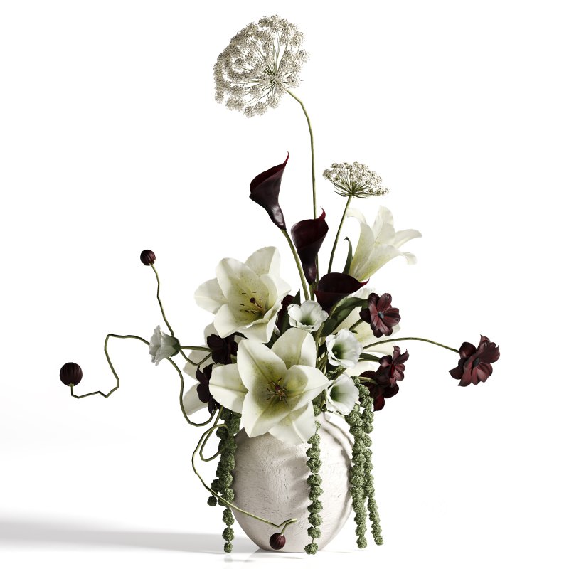 Ivory Elegance Floral Arrangement set43 Image 3