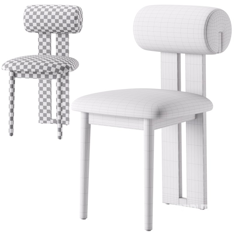 Galen Cream Boucle Dining Chair Image 7