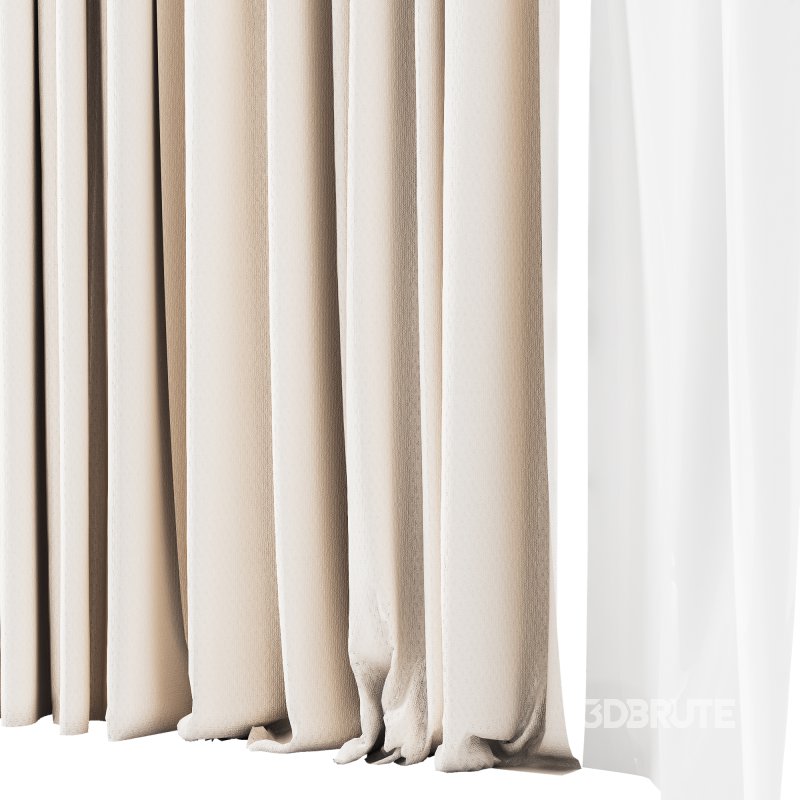 Silk and Cotton Curtain Set 87 Image 3