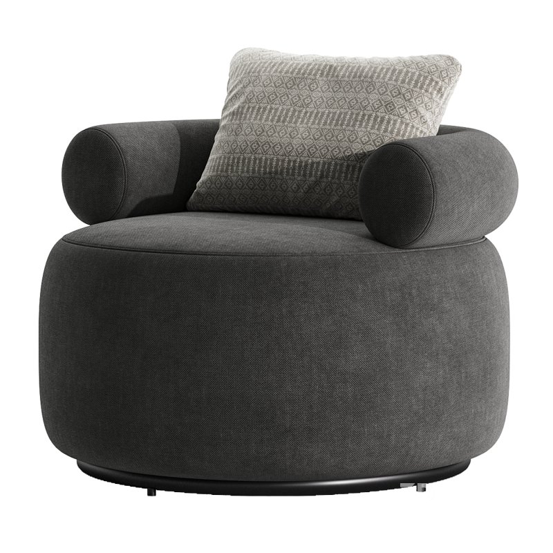 Huggy Swivel Armchair 3 Image 1
