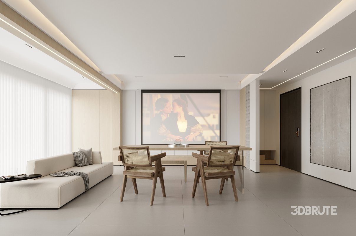 living room dining room bedroom Image 4