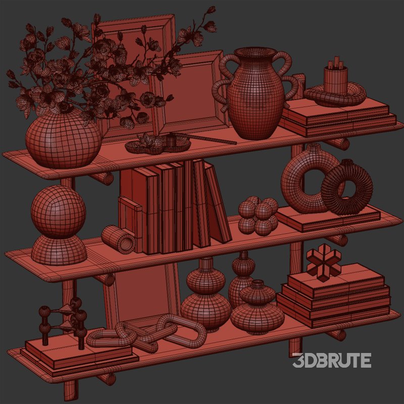 Nordic Harmony Decorative Shelf Set21 Image 7