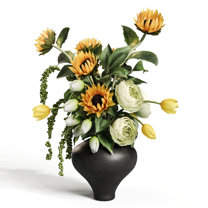 Sun and Silk Floral Scene Set49 Image 1