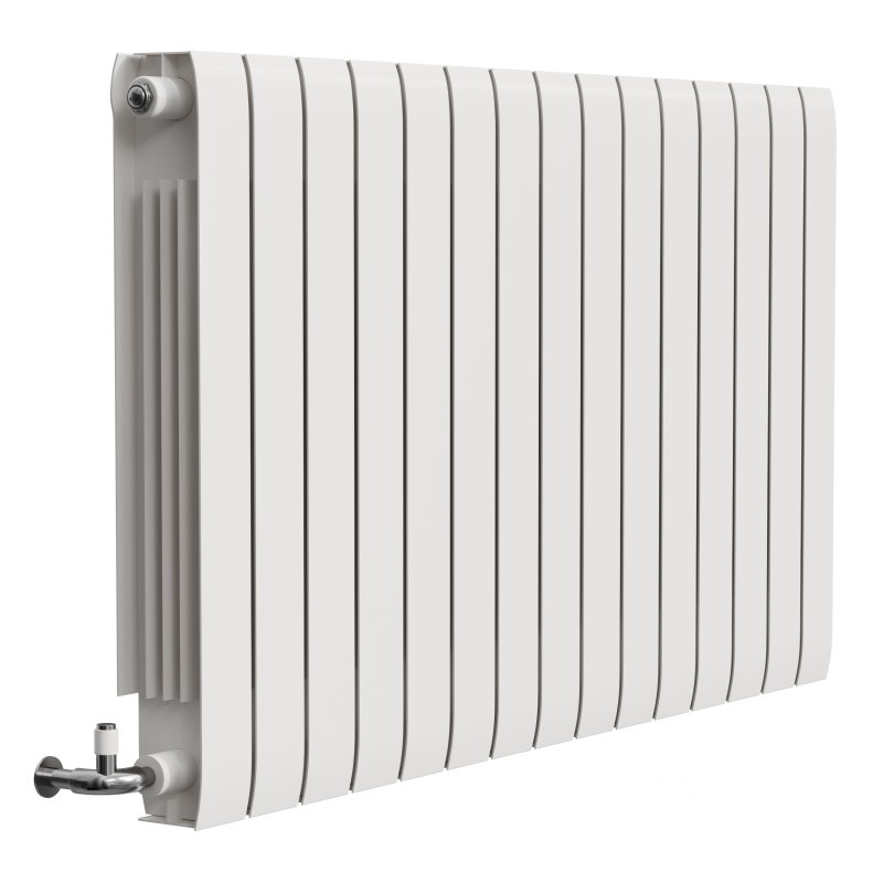 Apollo Modena, Modern Horizontal Radiator, Aluminium Image 7