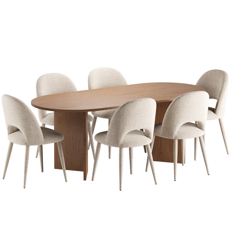 Rachel Dining Chair and Toni Dining Table Image 6
