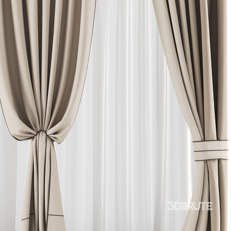 Silk and Cotton Curtain Set 82 Image 2