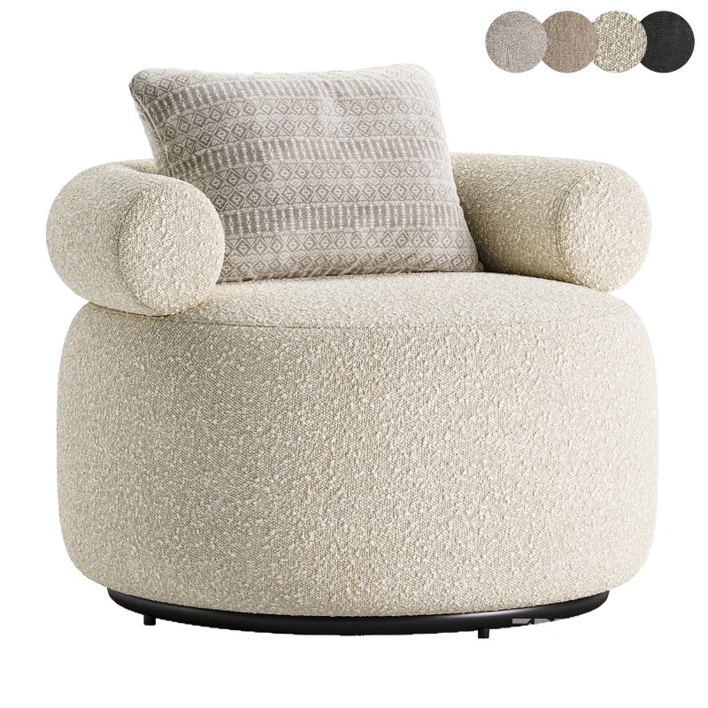 Huggy Swivel Armchair 3 Image 6