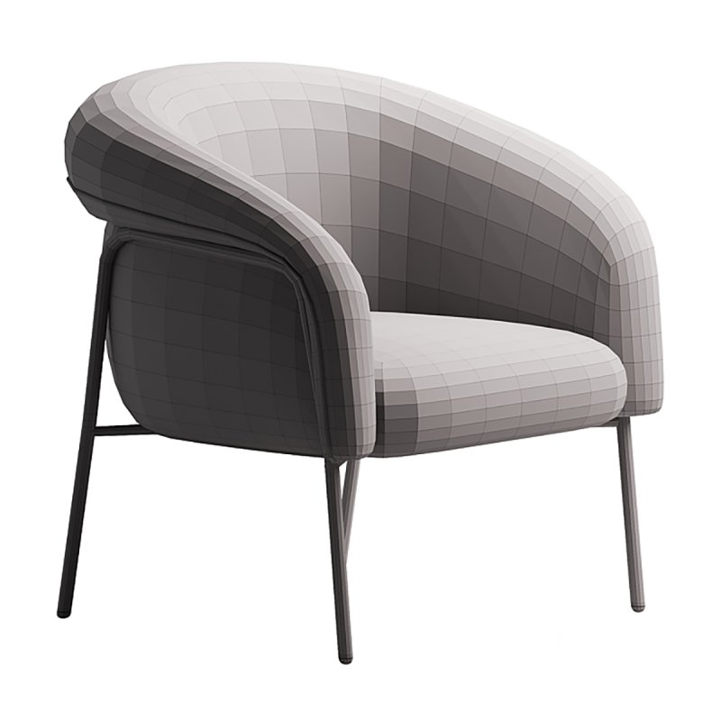 ARMCHAIR KENSOL Velvet Blue Image 3