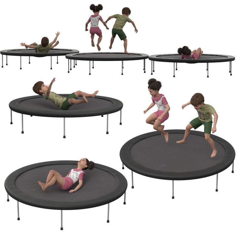 Child on Trampoling Game Image 6
