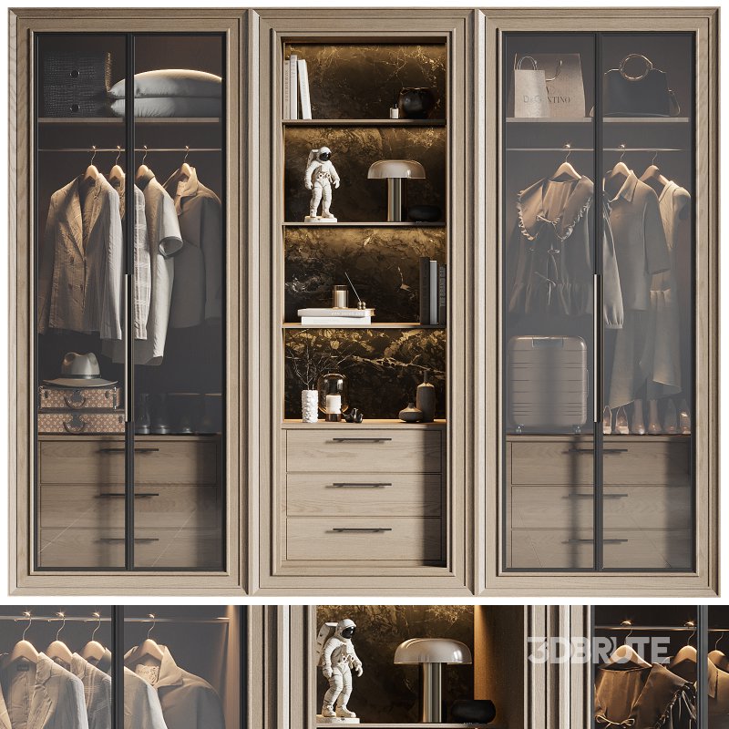 Contemporary Wardrobe Closet 07 Image 1