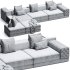 Miller Double Sofa by Frigerio - Thumbnail 4
