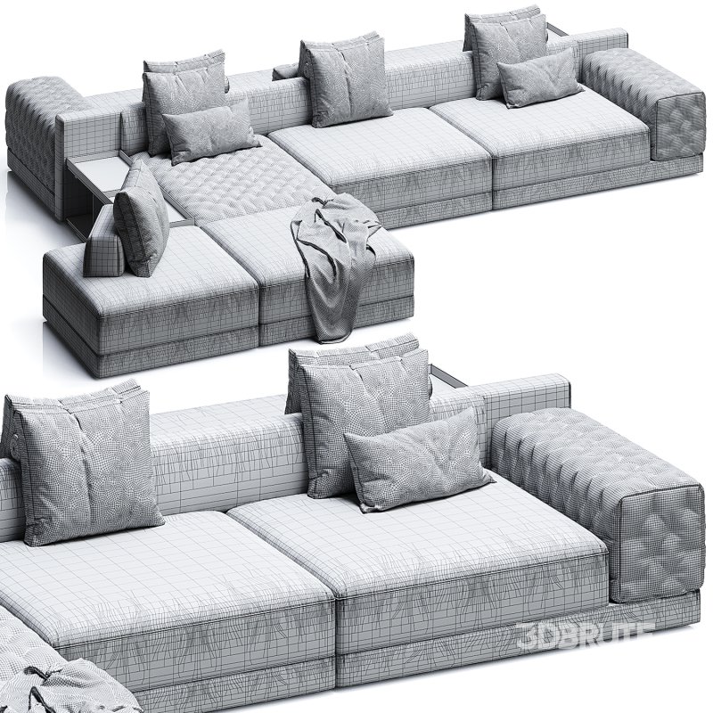 Miller Double Sofa by Frigerio Image 4