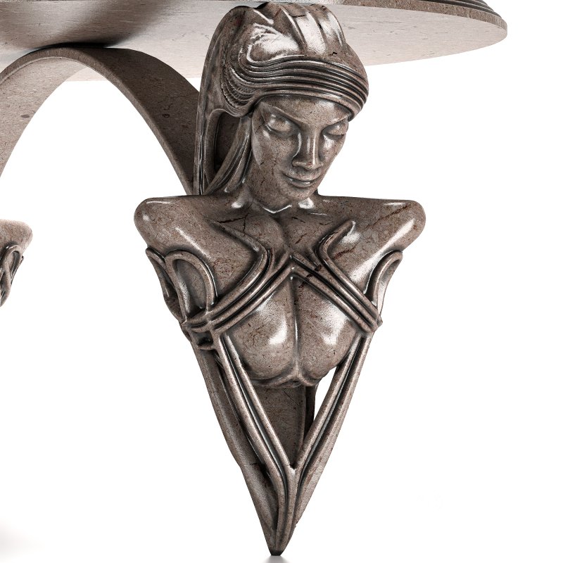 AUREA Table – Luxury Futuristic Sculptural Base Image 2