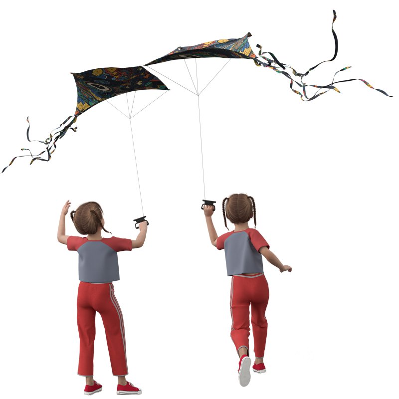 Children Flyin Kite Image 8
