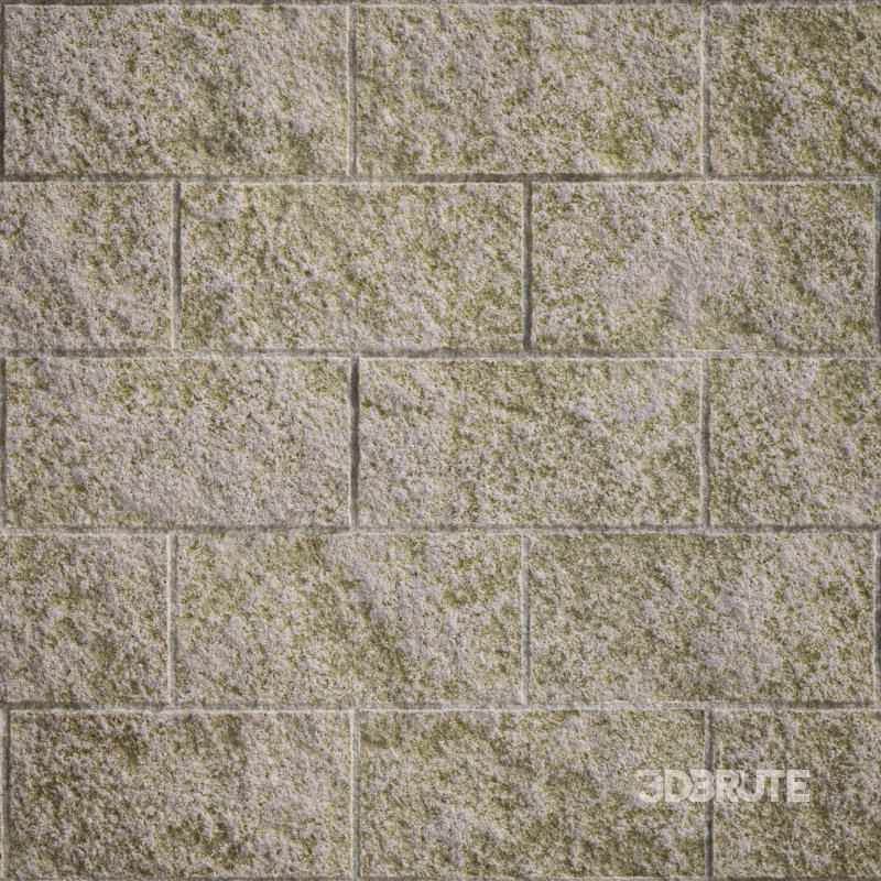 Split Face Stone wall 02 (Seamless) Image 2