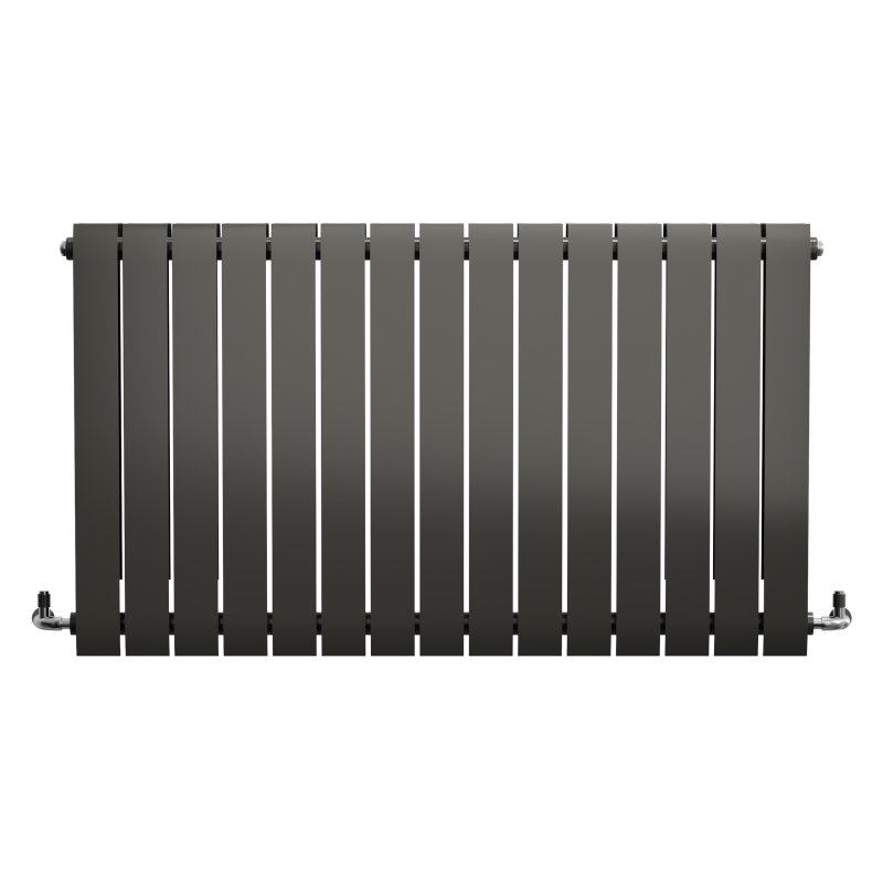 Apollo Modena, Modern Horizontal Radiator, Aluminium Image 2