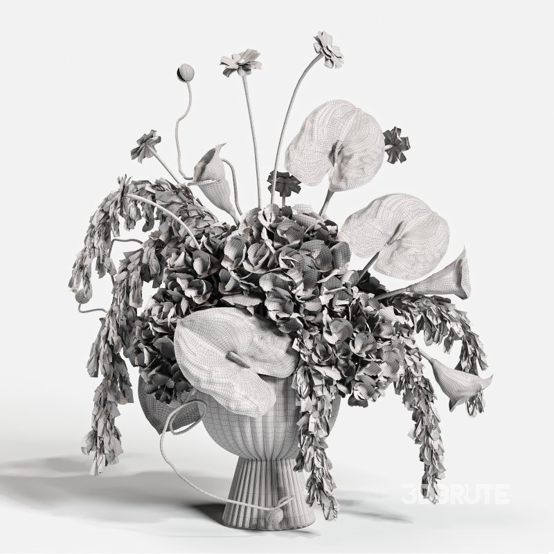 Crimson Dusk Floral Scene48 Image 4