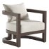 Emory Single Acacia Club Chair - Thumbnail 1