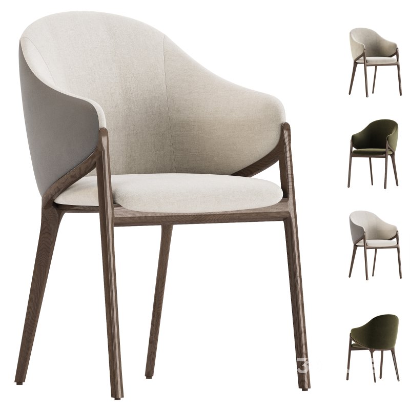 Chair Angel Cerda ACH200 walnut Image 3