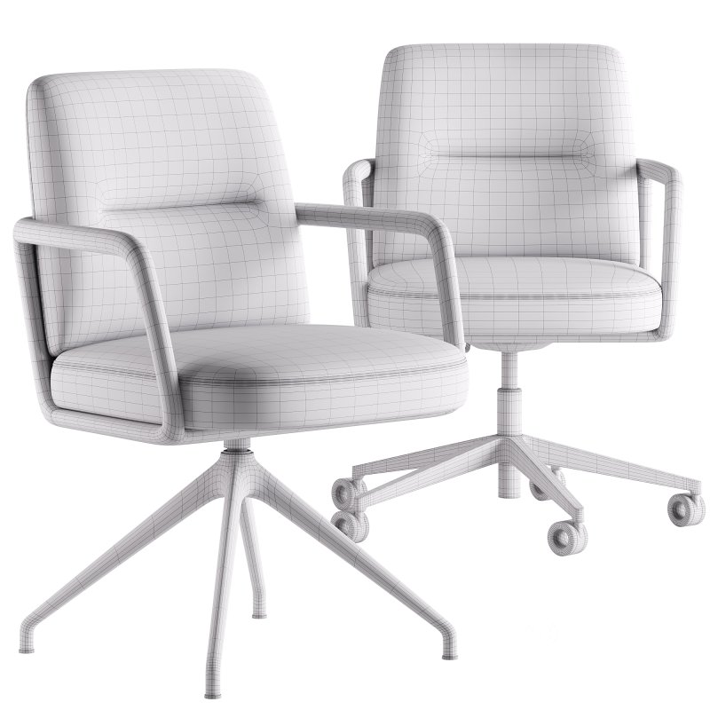 Cuna Low Back Office Chair by Porada Image 6